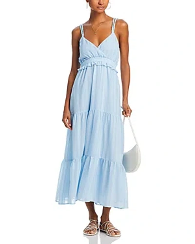 Aqua Braided Strap Maxi Dress - Exclusive In Sky Blue