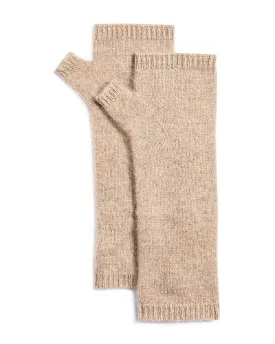 Aqua Brushed Cashmere Arm Warmers - Exclusive In Neutral