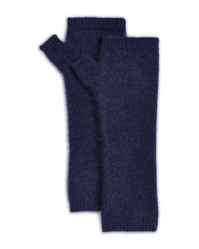 Aqua Brushed Cashmere Arm Warmers - Exclusive In Blue