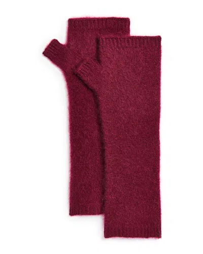 Aqua Brushed Cashmere Arm Warmers - Exclusive In Red
