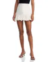 Aqua Bubble Flounce Mini Skirt - Exclusive In Ivory