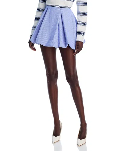 Aqua Bubble Mini Skirt - Exclusive In Blue/white