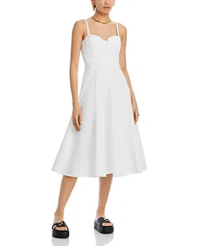 Aqua Bustier Midi Dress - 100% Exclusive In White