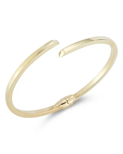 Aqua Bypass Bangle Bracelet In 14k Gold Plated Sterling Silver - Exclusive