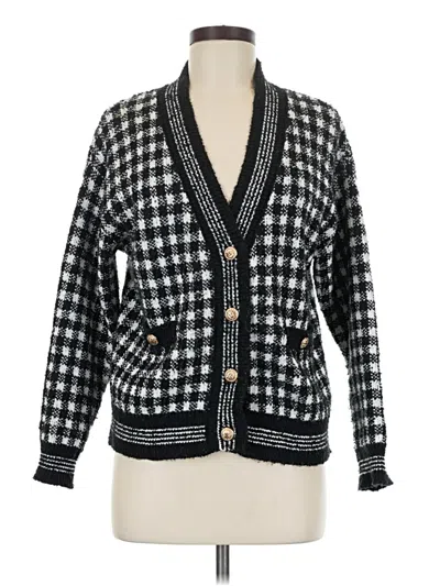 Pre-owned Aqua Cardigan Sweater In Black