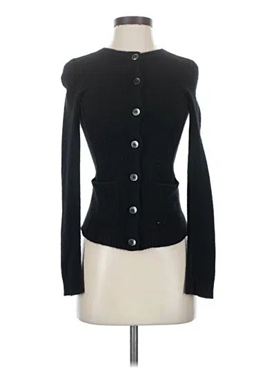 Pre-owned Aqua Cardigan Sweater In Black