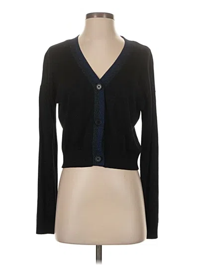 Pre-owned Aqua Cardigan Sweater In Black