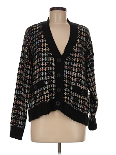 Pre-owned Aqua Cardigan Sweater In Black