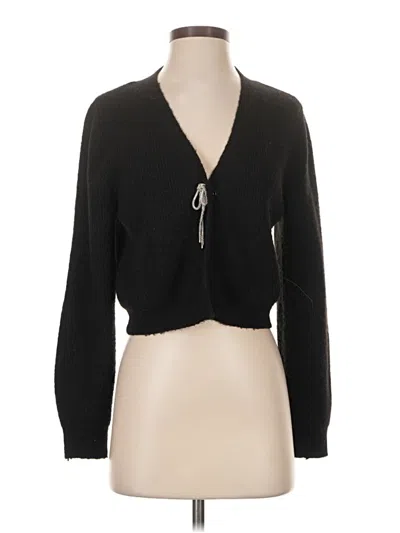 Pre-owned Aqua Cardigan Sweater In Black