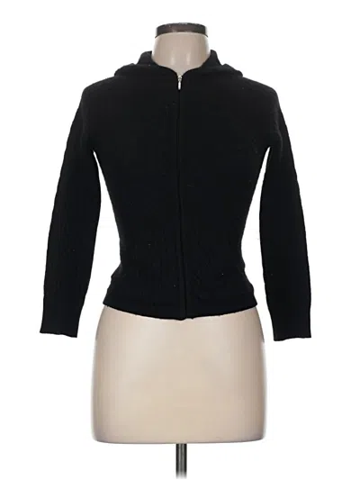 Pre-owned Aqua Cardigan Sweater In Black