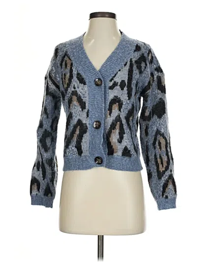 Pre-owned Aqua Cardigan Sweater In Blue
