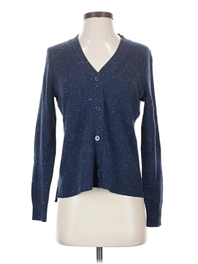 Aqua Cardigan Sweater In Blue