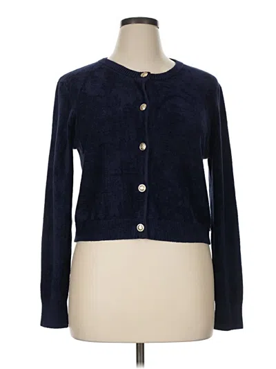 Aqua Cardigan Sweater In Blue