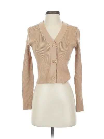 Pre-owned Aqua Cardigan Sweater In Brown