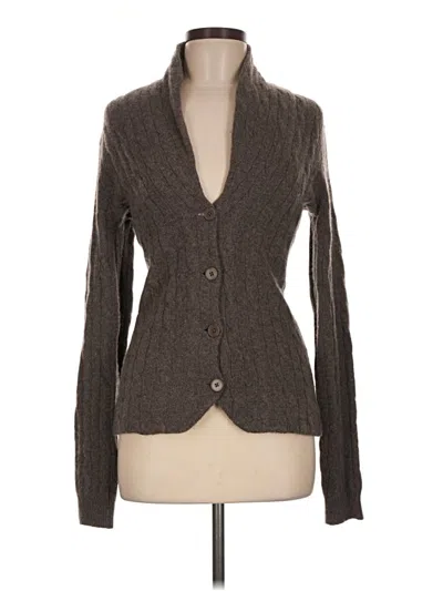 Pre-owned Aqua Cardigan Sweater In Brown