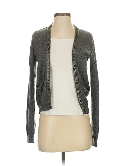 Pre-owned Aqua Cardigan Sweater In Gray