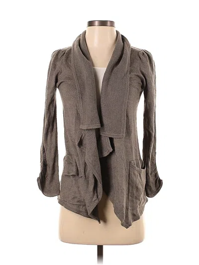 Pre-owned Aqua Cardigan Sweater In Gray