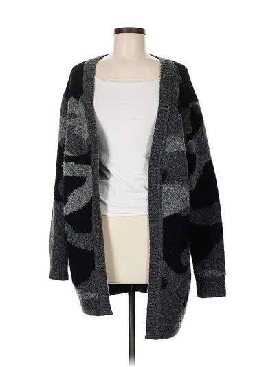 Pre-owned Aqua Cardigan Sweater In Gray