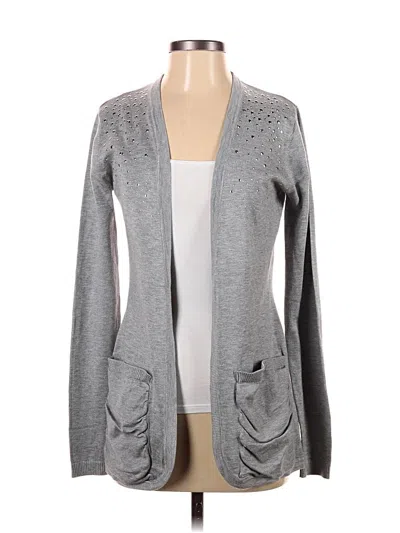 Pre-owned Aqua Cardigan Sweater In Gray