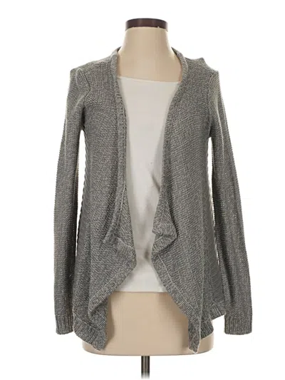 Pre-owned Aqua Cardigan Sweater In Gray