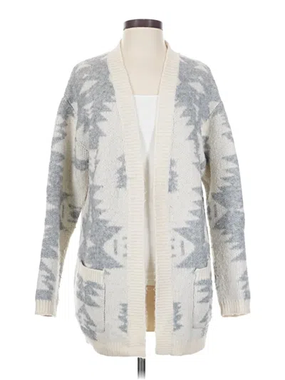 Pre-owned Aqua Cardigan Sweater In Gray
