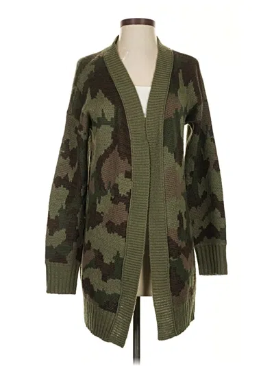 Pre-owned Aqua Cardigan Sweater In Green