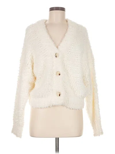 Pre-owned Aqua Cardigan Sweater In Ivory