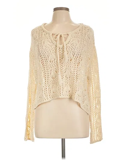 Pre-owned Aqua Cardigan Sweater In Ivory