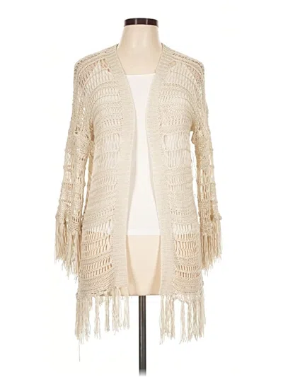 Pre-owned Aqua Cardigan Sweater In Ivory