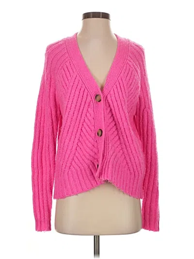 Pre-owned Aqua Cardigan Sweater In Pink