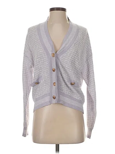Pre-owned Aqua Cardigan Sweater In Purple