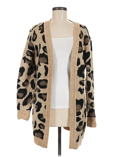 Pre-owned Aqua Cardigan Sweater In Tan