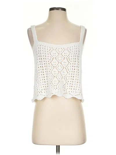 Pre-owned Aqua Cardigan Sweater In White
