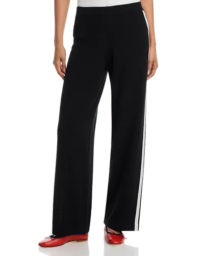 Aqua Cashmere Athletic Stripe Wide Leg Pants - Exclusive In Multi