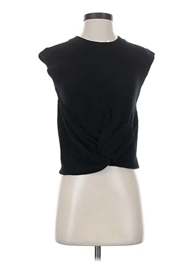 Pre-owned Aqua Cashmere Cardigan Sweater In Black