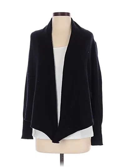 Pre-owned Aqua Cashmere Cardigan Sweater In Black