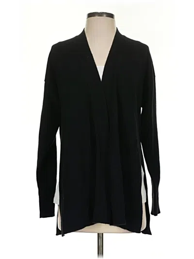 Pre-owned Aqua Cashmere Cardigan Sweater In Black