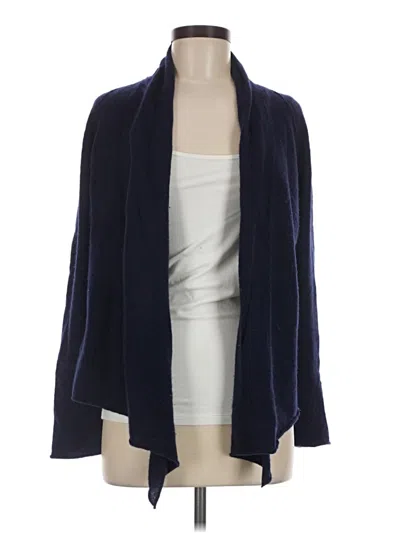 Pre-owned Aqua Cashmere Cardigan Sweater In Blue