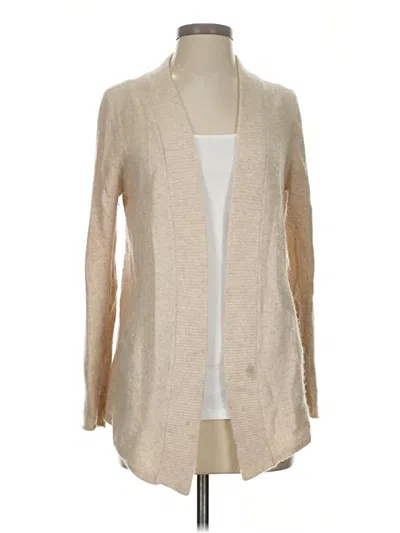 Pre-owned Aqua Cashmere Cardigan Sweater In Brown