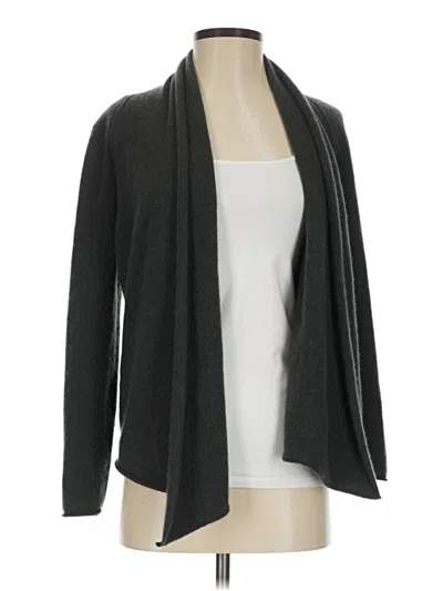 Pre-owned Aqua Cashmere Cardigan Sweater In Gray