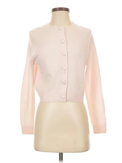 Pre-owned Aqua Cashmere Cardigan Sweater In Ivory