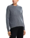 Aqua Cashmere Crewneck Sweater - Exclusive In Gray