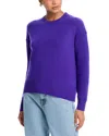 Aqua Cashmere Crewneck Sweater - Exclusive In Purple