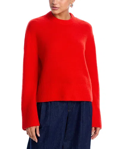 Aqua Cashmere Crewneck Sweater - Exclusive In Red