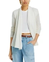 Aqua Cashmere Drape Front Cardigan - Exclusive In Ivory