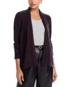 Aqua Cashmere Drape Front Cardigan - Exclusive In Brown