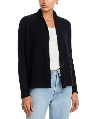 Aqua Cashmere Open Cardigan Sweater - Exclusive In Black