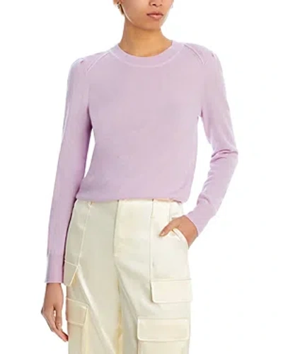 Aqua Cashmere Puff Sleeve Crewneck Cashmere Sweater - 100% Exclusive In Purple