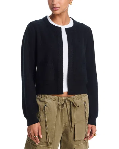 Aqua Cashmere Puff Sleeve Jacket - Exclusive In Blue