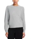 Aqua Cashmere Puff Sleeve Sweater - Exclusive In Gray